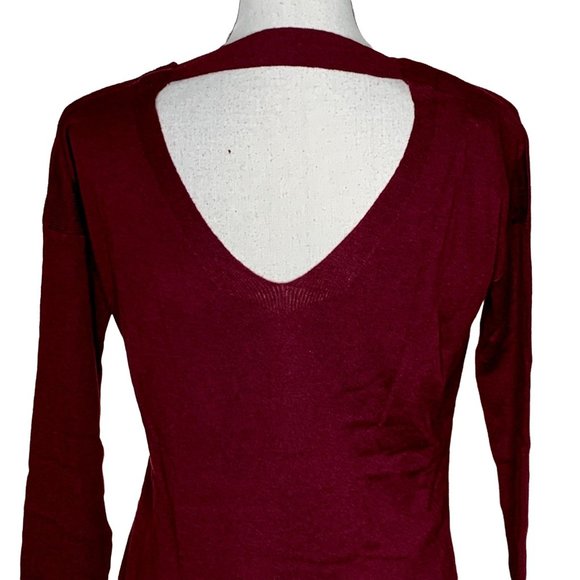 Vimmia Shavasana Red Cut-Out Reversible Sweater Women's Size X-Small XS - Picture 5 of 8